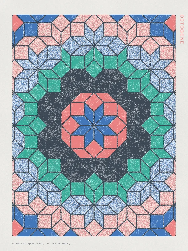 Octogone: Eight-fold de Bruijn tiling